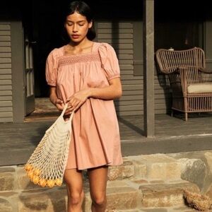 DÔEN Earhart Mini Dress Petal Pink (Dôen Colorway Name) Size Medium – Rare